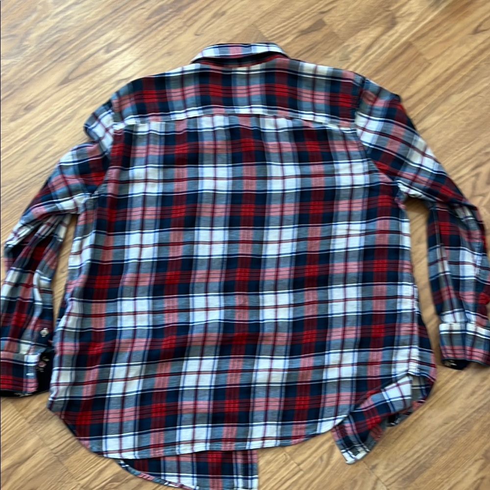 Chaps Denim Flannel Shirt Size 1X - Picture 2 of 5